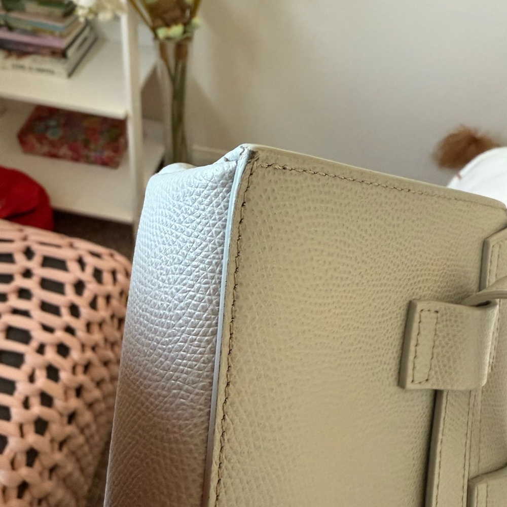SENREVE CONVERTIBLE ARIA BAG IN LIGHT GREY PEBBLE LEATHER - Picture 3 of 11